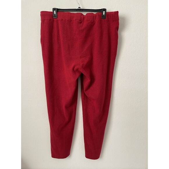 Chicos Zenergy Luxe Cashmere Blend Ankle Pants Red Size 4R SZ 20 SZ XXL NWOT $99 - Picture 2 of 9